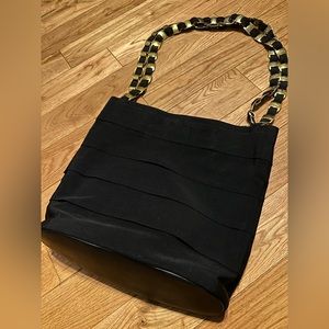 Salvatore Ferragamo metal & canvas tote bag (fits 13” MacBook Air)